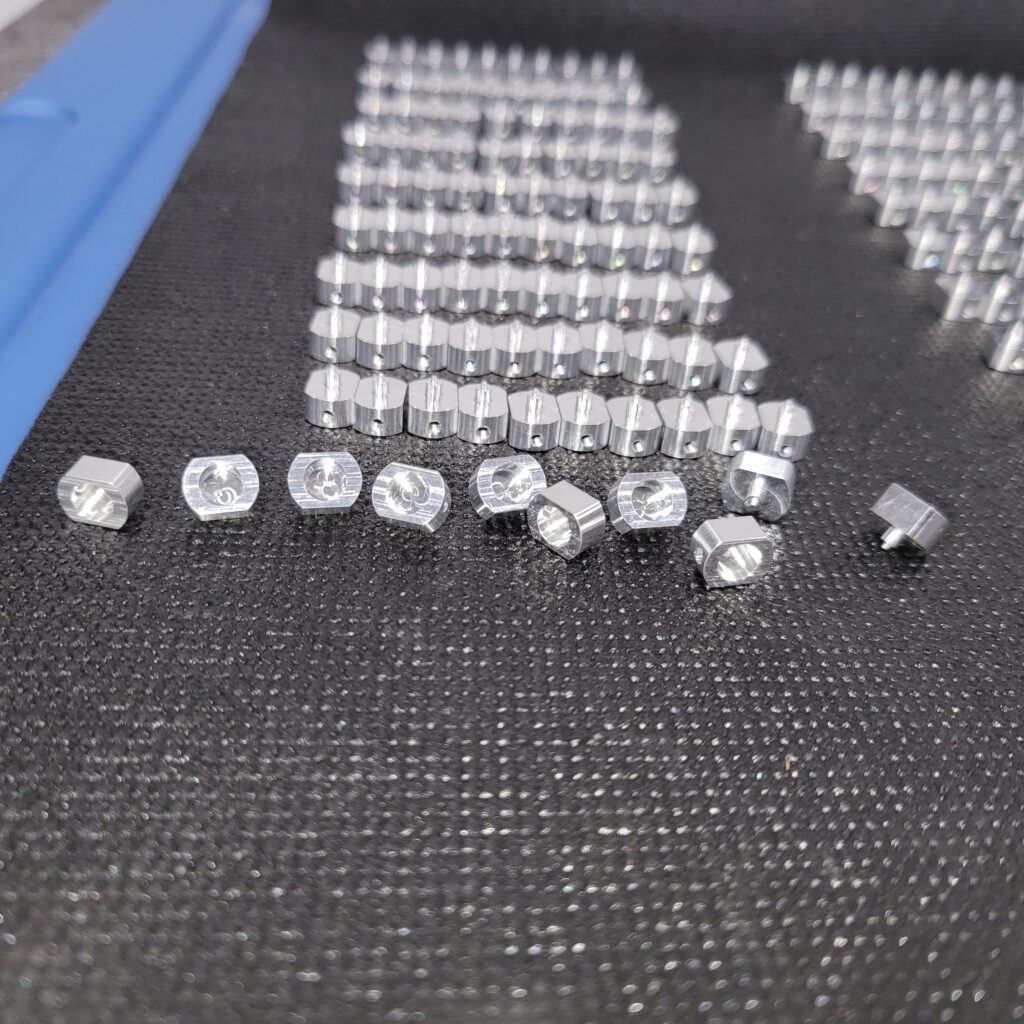 Swiss machined pin inserts